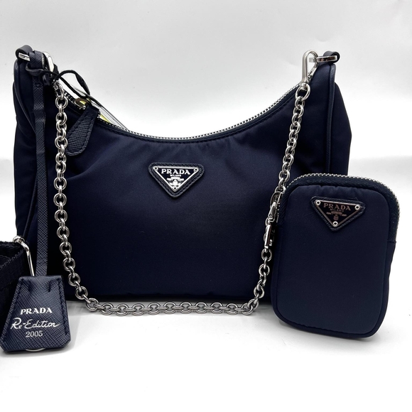 Prada Handbags - Prada Black Women's Bag with Chain Strap